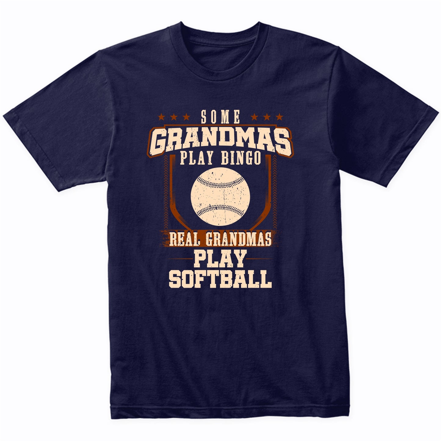 Some Grandmas Play Bingo Real Grandmas Play Softball Shirt