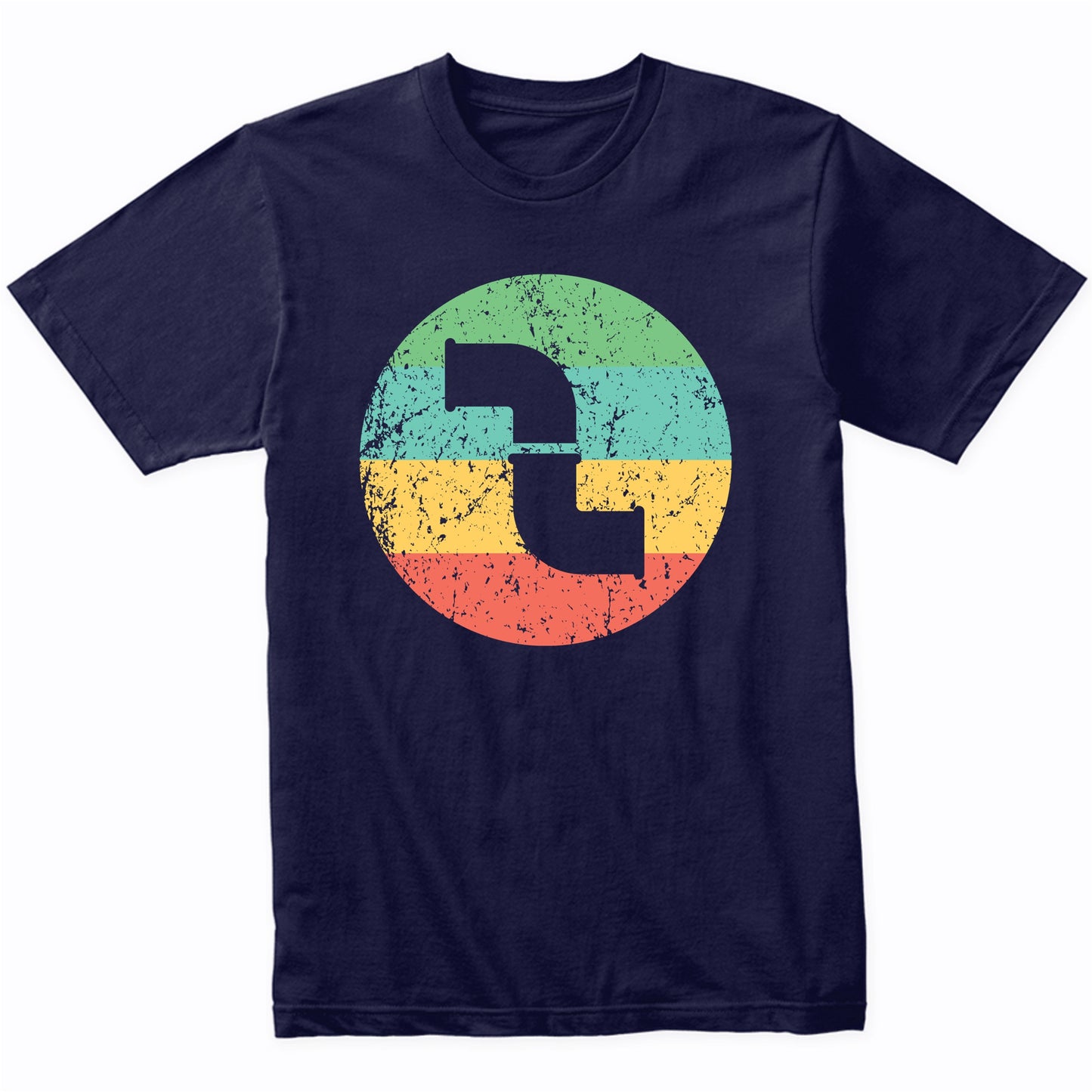 Plumber Shirt - Vintage Retro Water Pipes T-Shirt