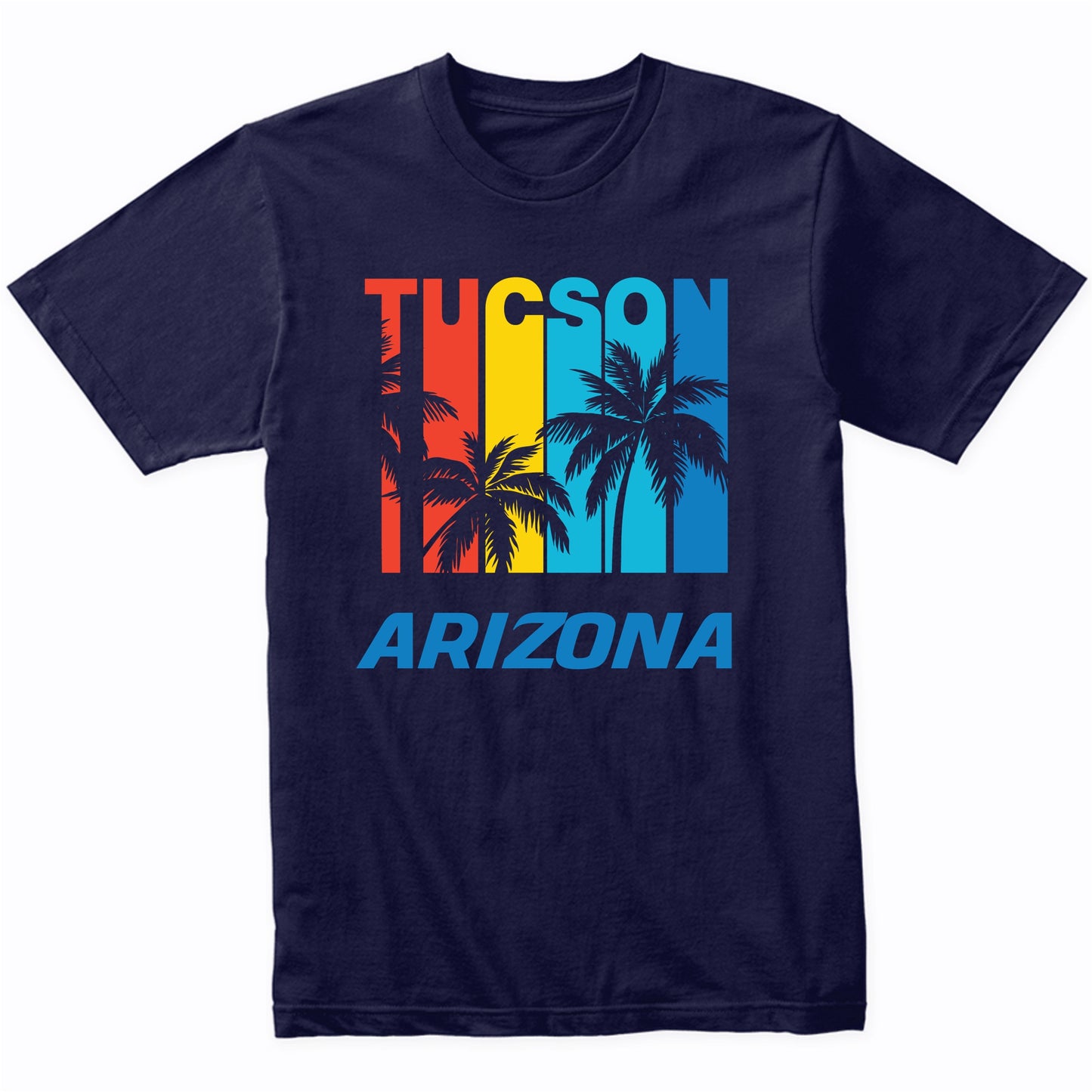 Retro Tucson Arizona Palm Trees Vacation T-Shirt