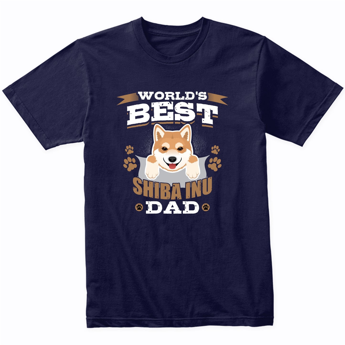 World's Best Shiba Inu Dad Dog Owner T-Shirt