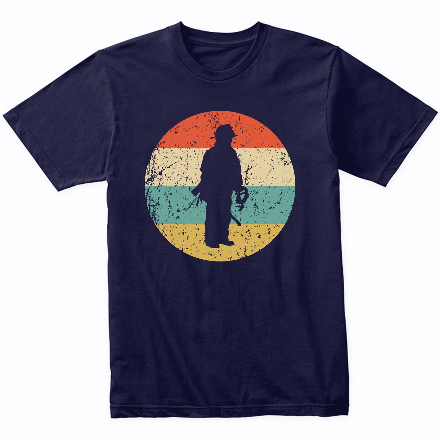 Fireman Retro Style Firefighter T-Shirt