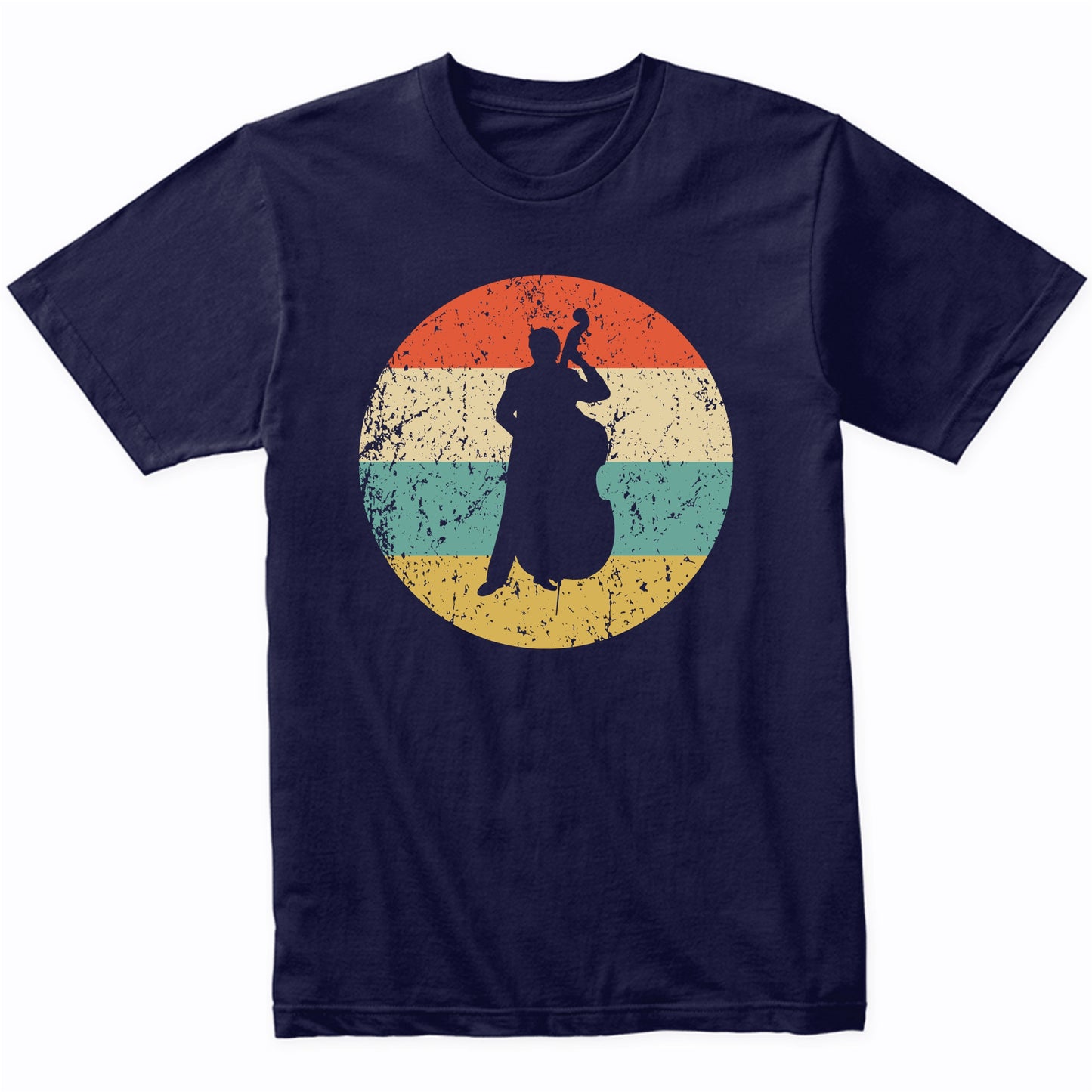 Bass Player Retro Style Music T-Shirt