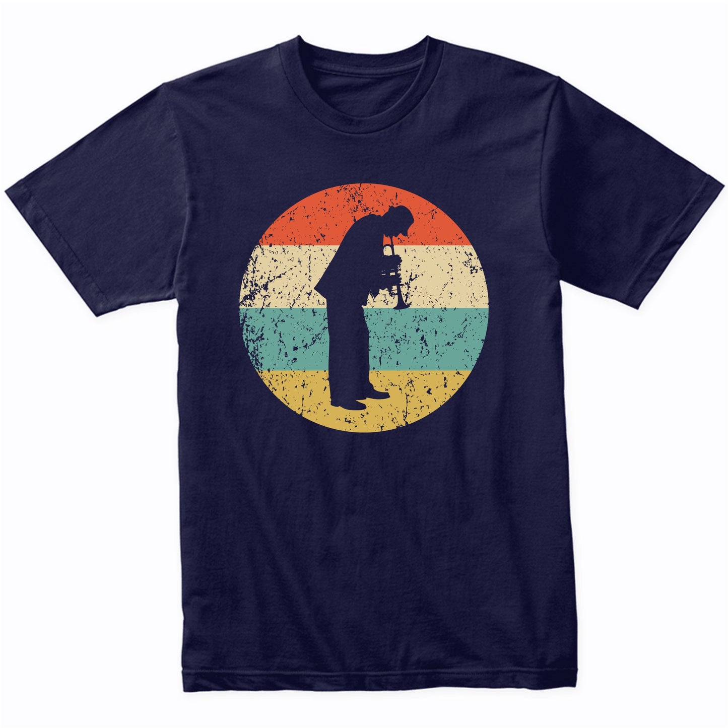 Trumpet Player Retro Style Music T-Shirt