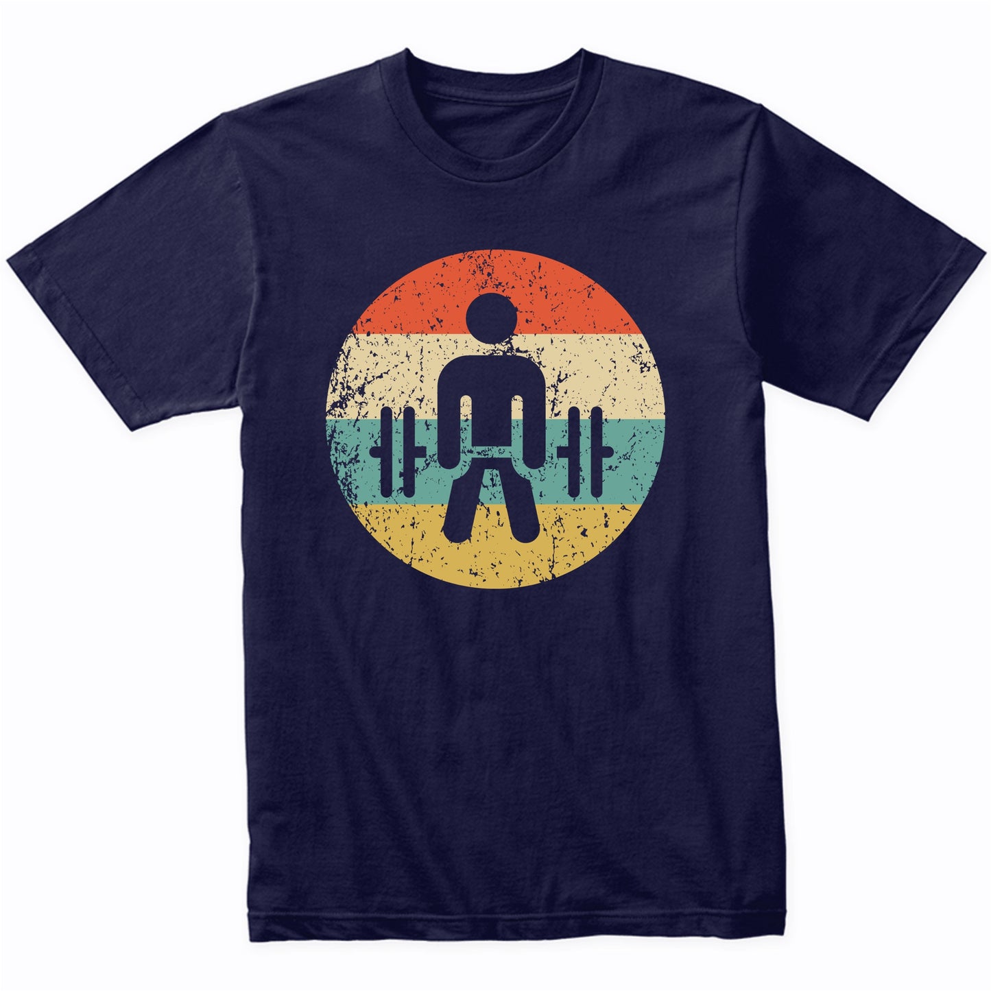 Dead Lift Retro Style Weightlifting T-Shirt