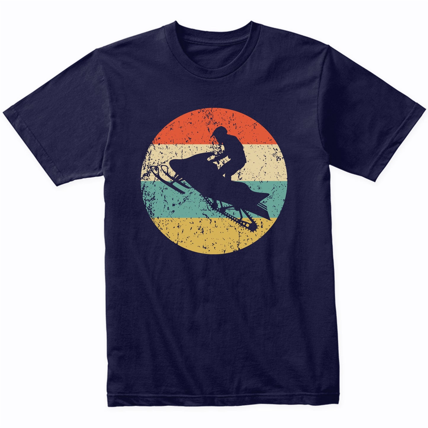 Snowmobile Retro Style Snowmobiling T-Shirt