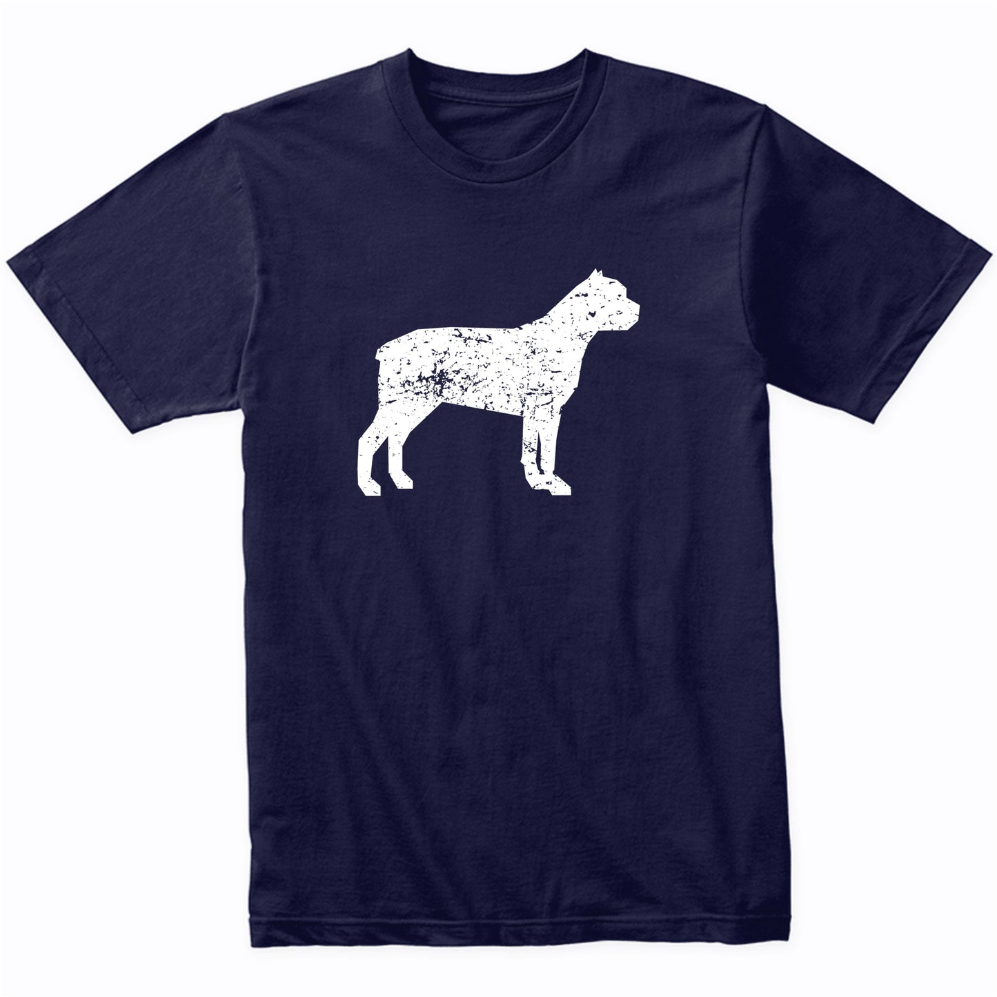 Distressed Cane Corso Silhouette Dog Owner T-Shirt