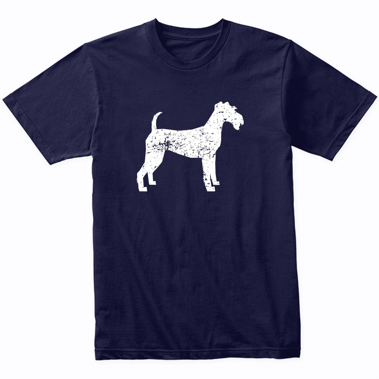 Distressed Irish Terrier Silhouette Dog Owner T-Shirt