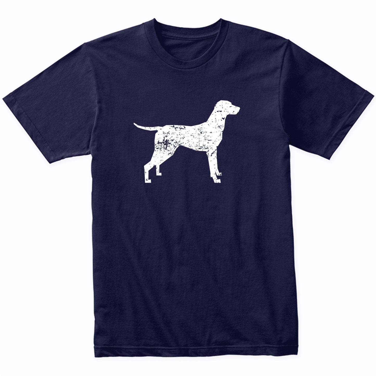 Distressed Vizsla Silhouette Dog Owner T-Shirt