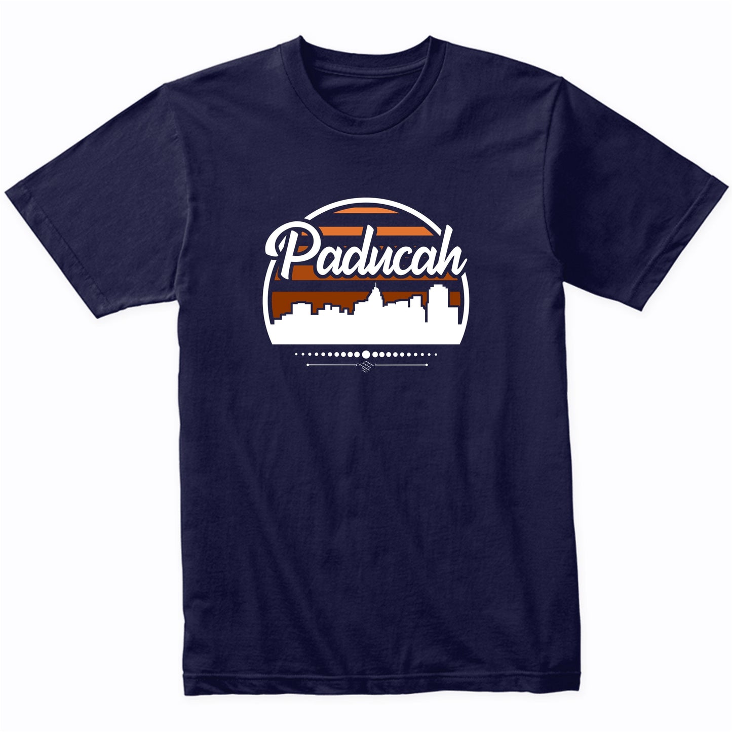 Retro Paducah Kentucky Sunset Skyline T-Shirt