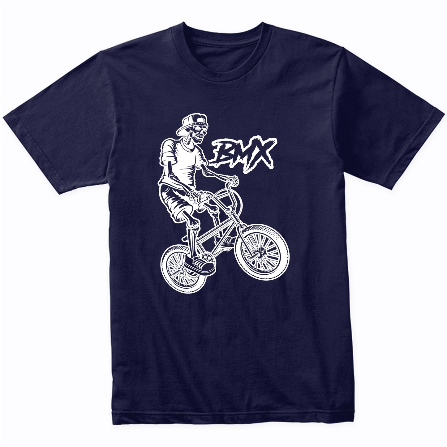BMX Rider Skeleton Cool Bike T-Shirt