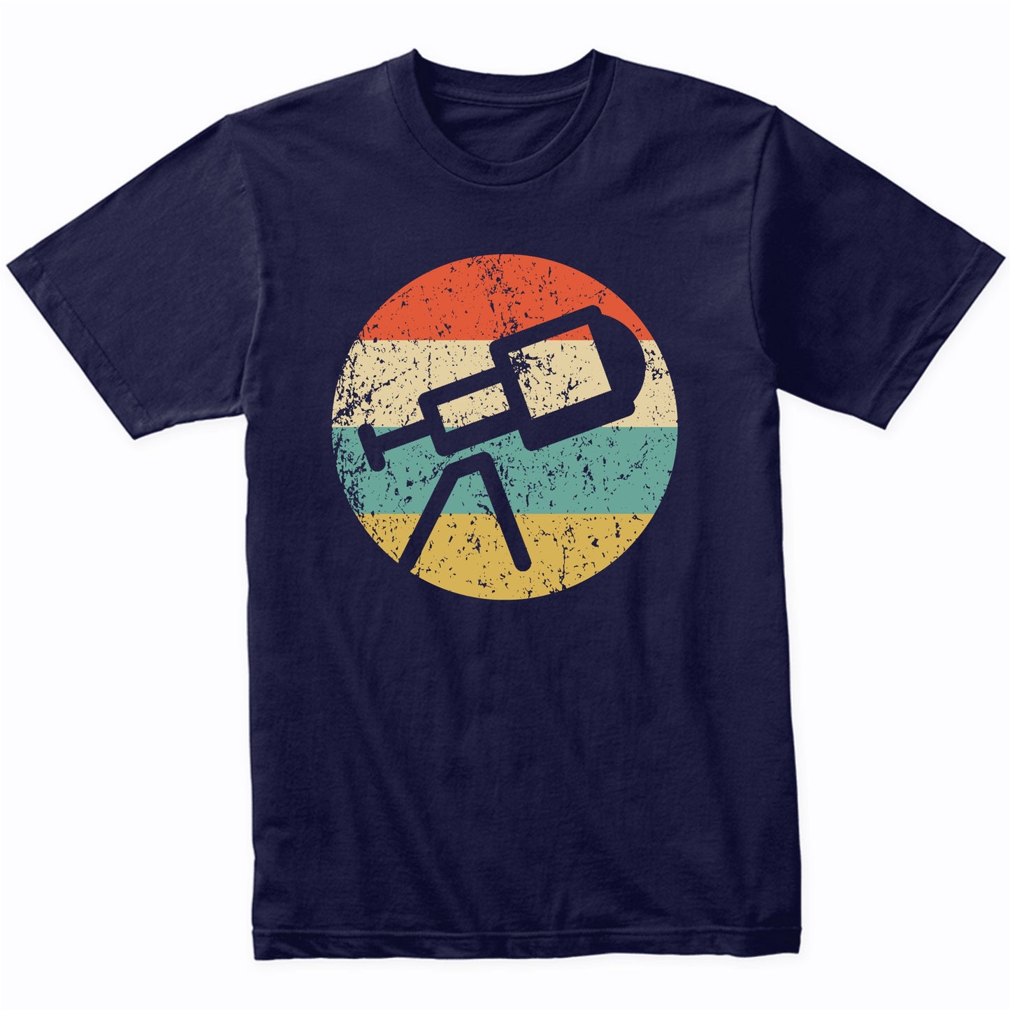 Space Science Astronomy Retro Telescope Icon T-Shirt