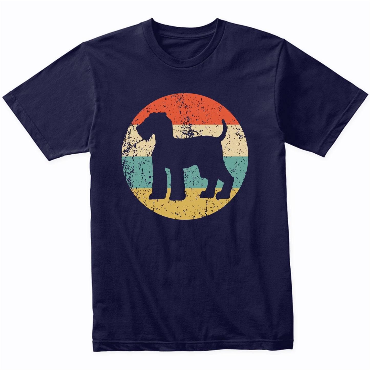 Retro Airedale Terrier Dog Breed Icon T-Shirt