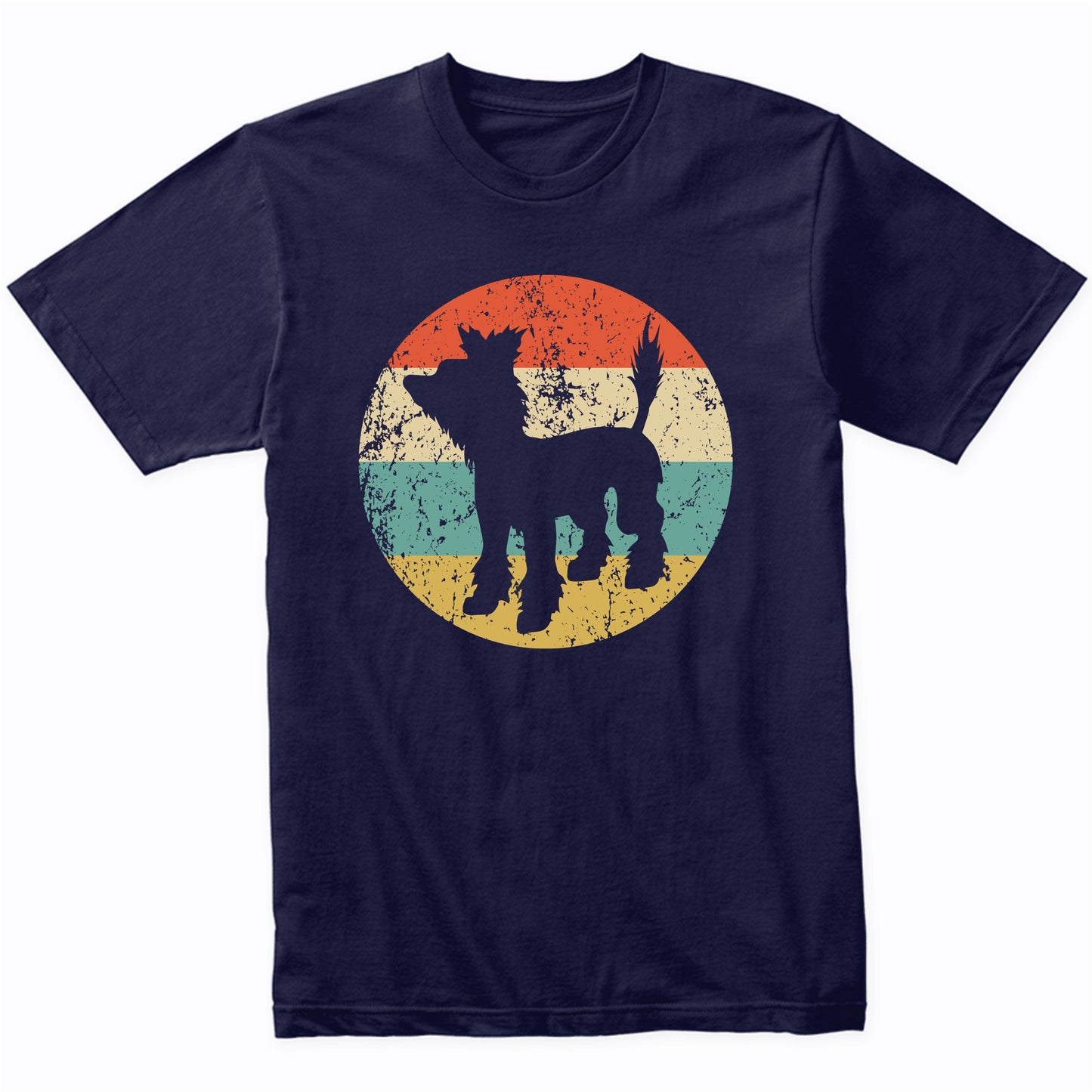 Retro Chinese Crested Dog Breed Icon T-Shirt