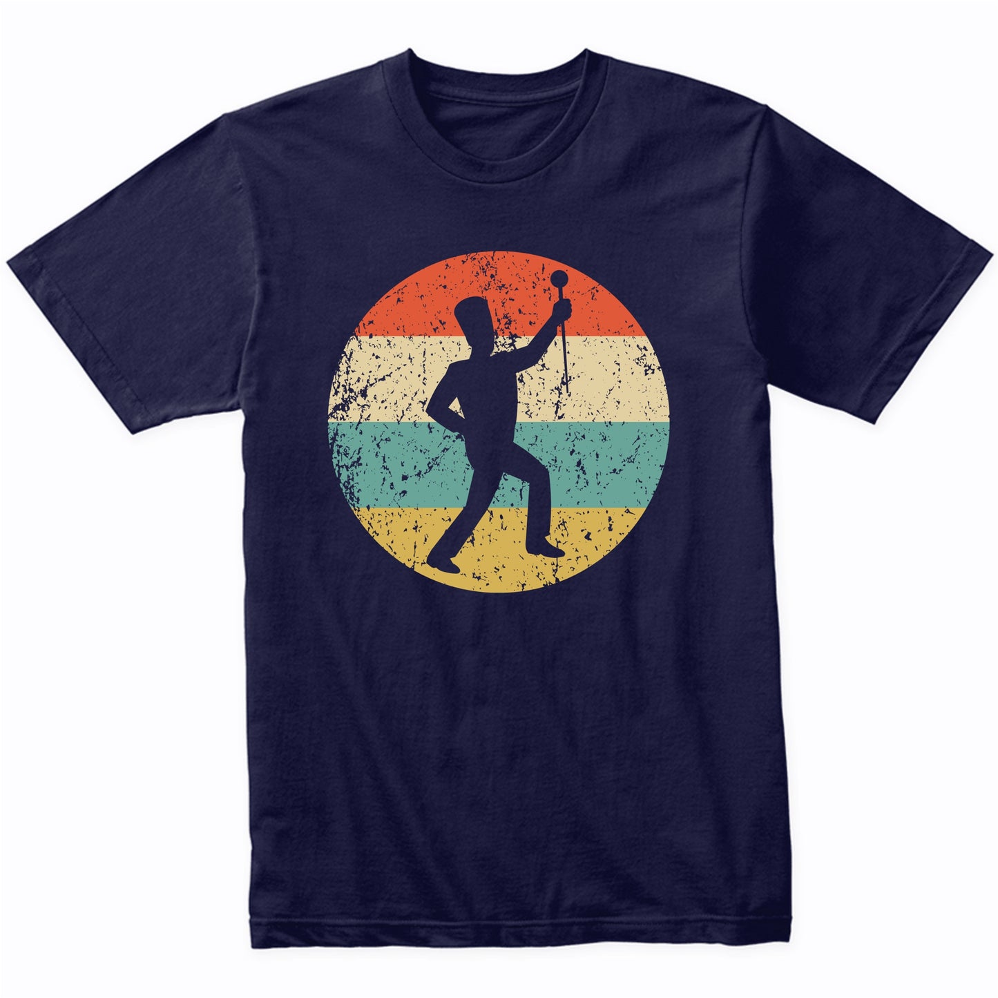 Marching Band Shirt - Retro Drum Major Icon T-Shirt