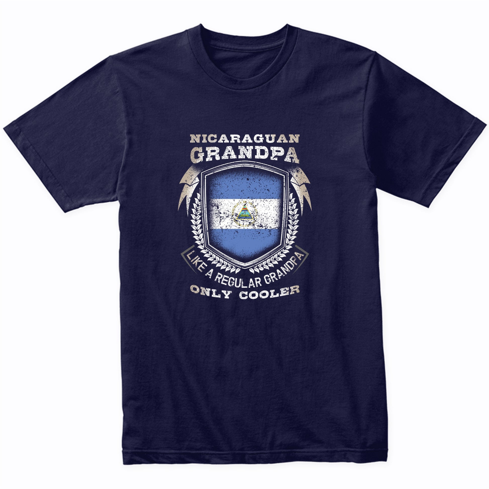 Nicaraguan Grandpa Like A Regular Grandpa Only Cooler Funny T-Shirt