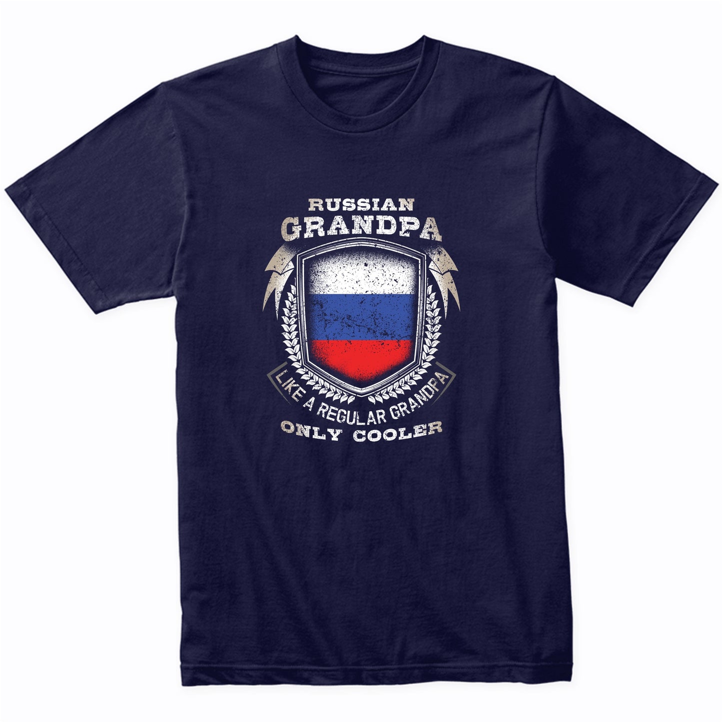 Russian Grandpa Like A Regular Grandpa Only Cooler Funny T-Shirt