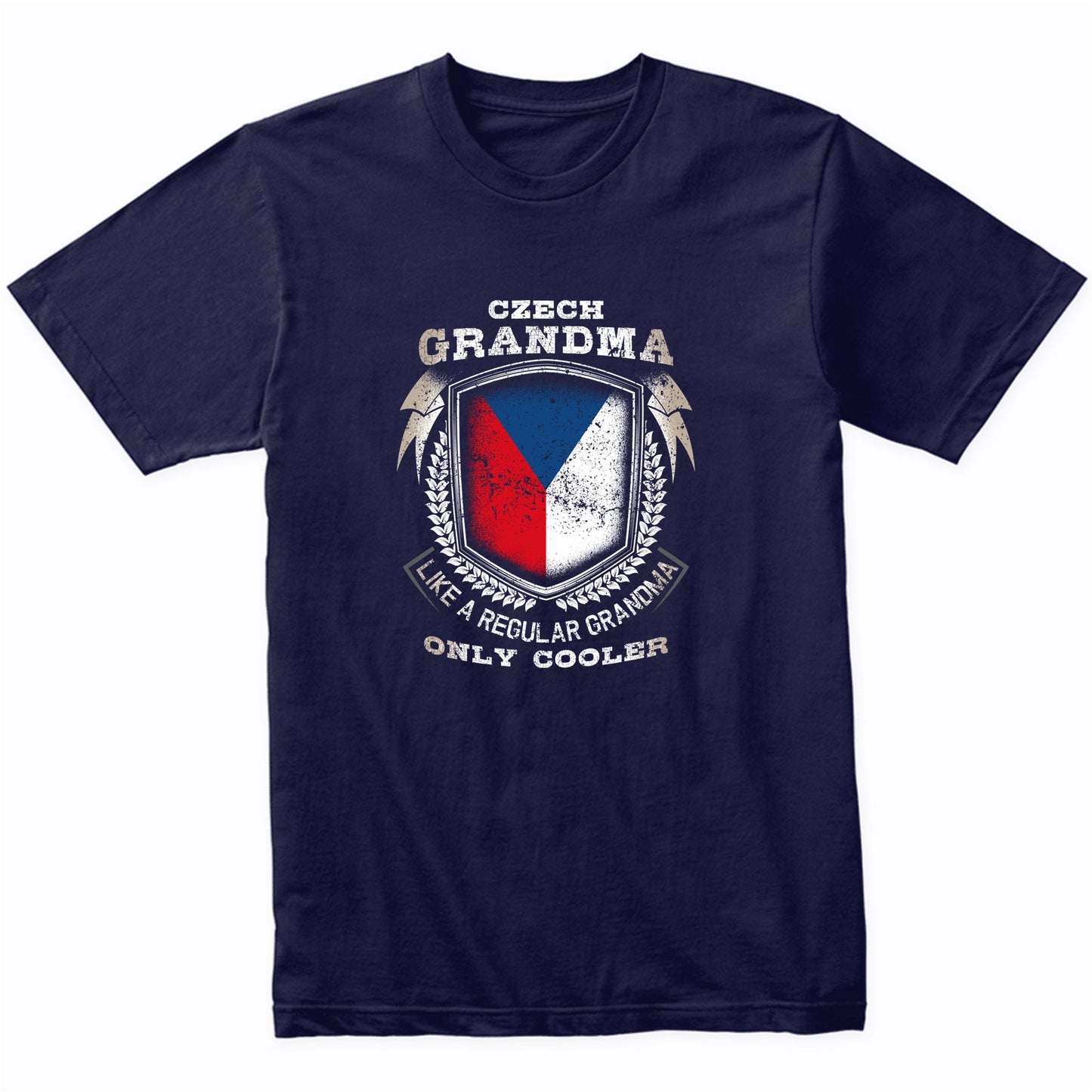 Czech Grandma Like A Regular Grandma Only Cooler Funny T-Shirt