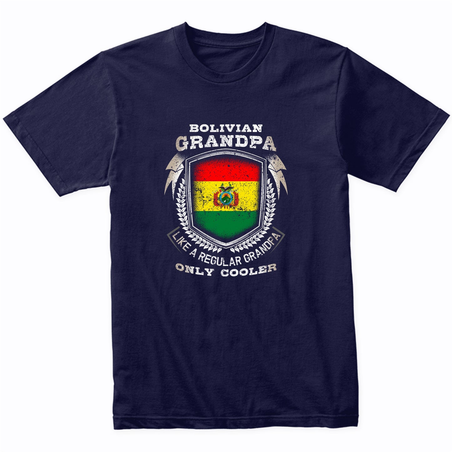 Bolivian Grandpa Like A Regular Grandpa Only Cooler Funny T-Shirt