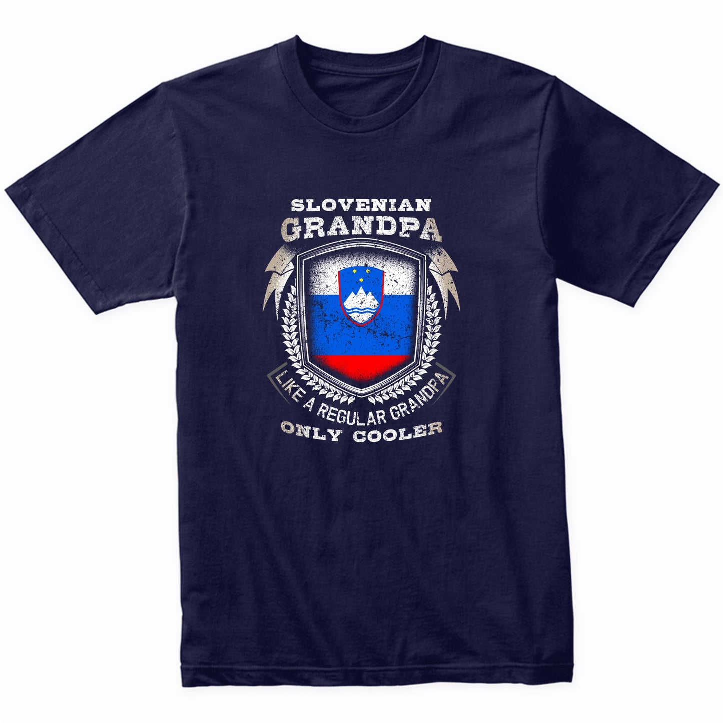 Slovenian Grandpa Like A Regular Grandpa Only Cooler Funny T-Shirt