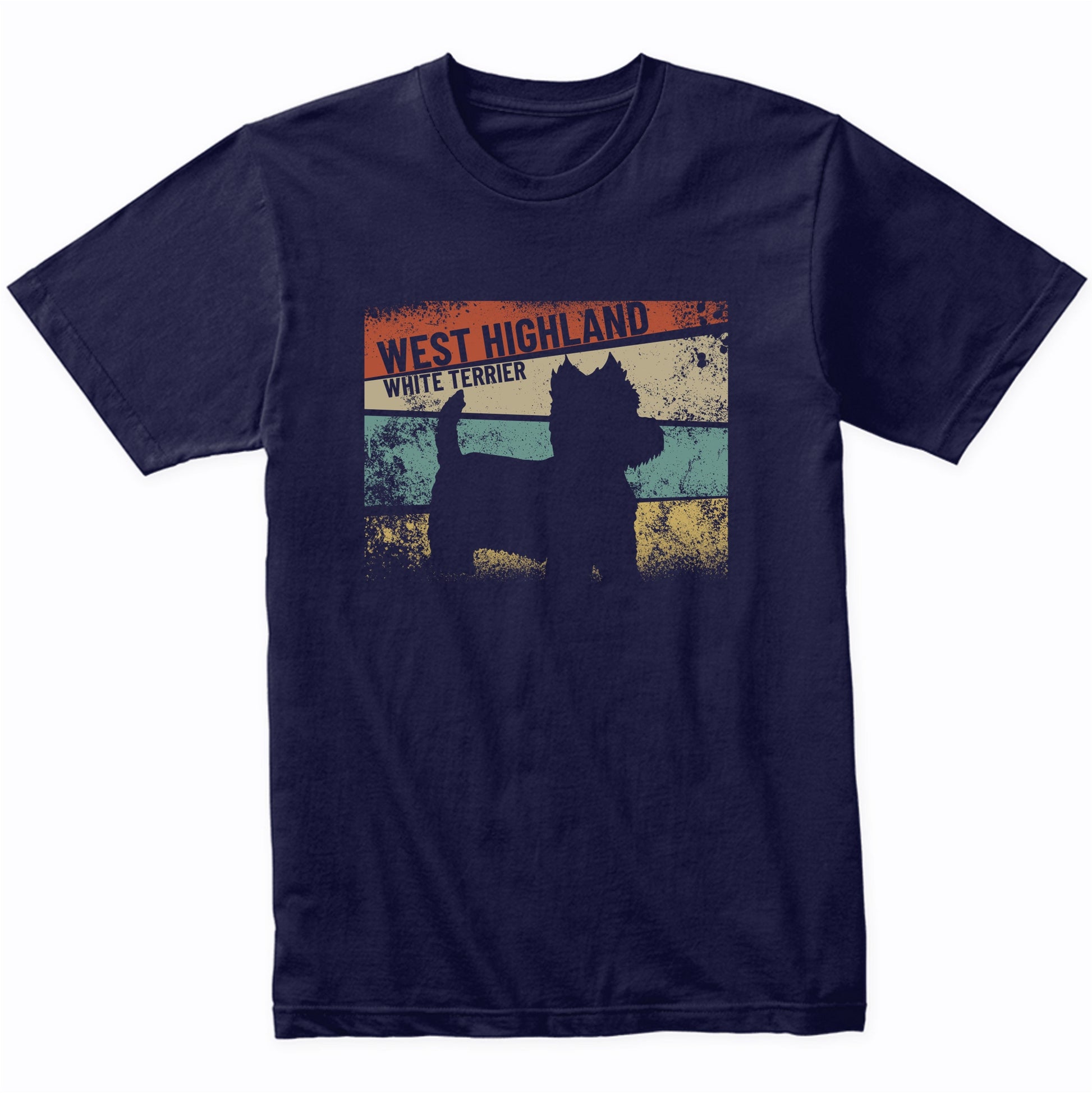 Retro West Highland White Terrier Dog Breed Westie T-Shirt
