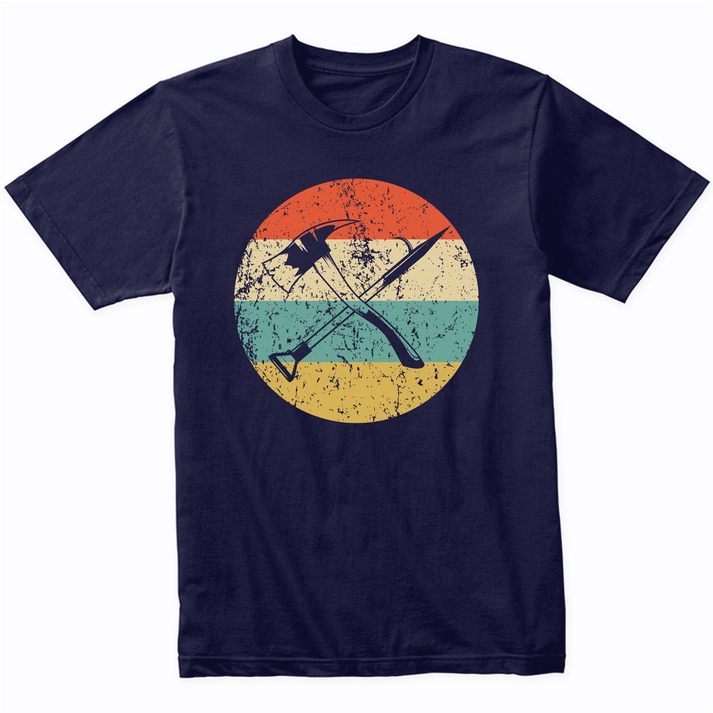 Retro Fire Pick Axe 1960's 1970's Vintage Style Firefighter T-Shirt