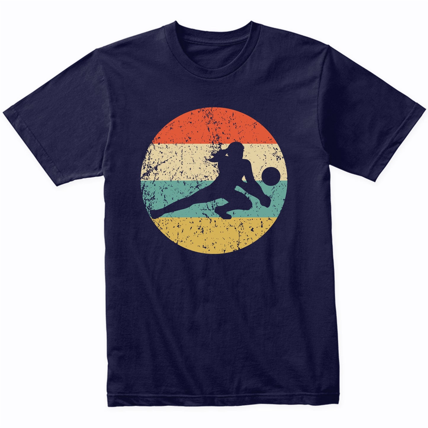 Retro Volleyball Dig 1960's 1970's Vintage Style Volleyball T-Shirt