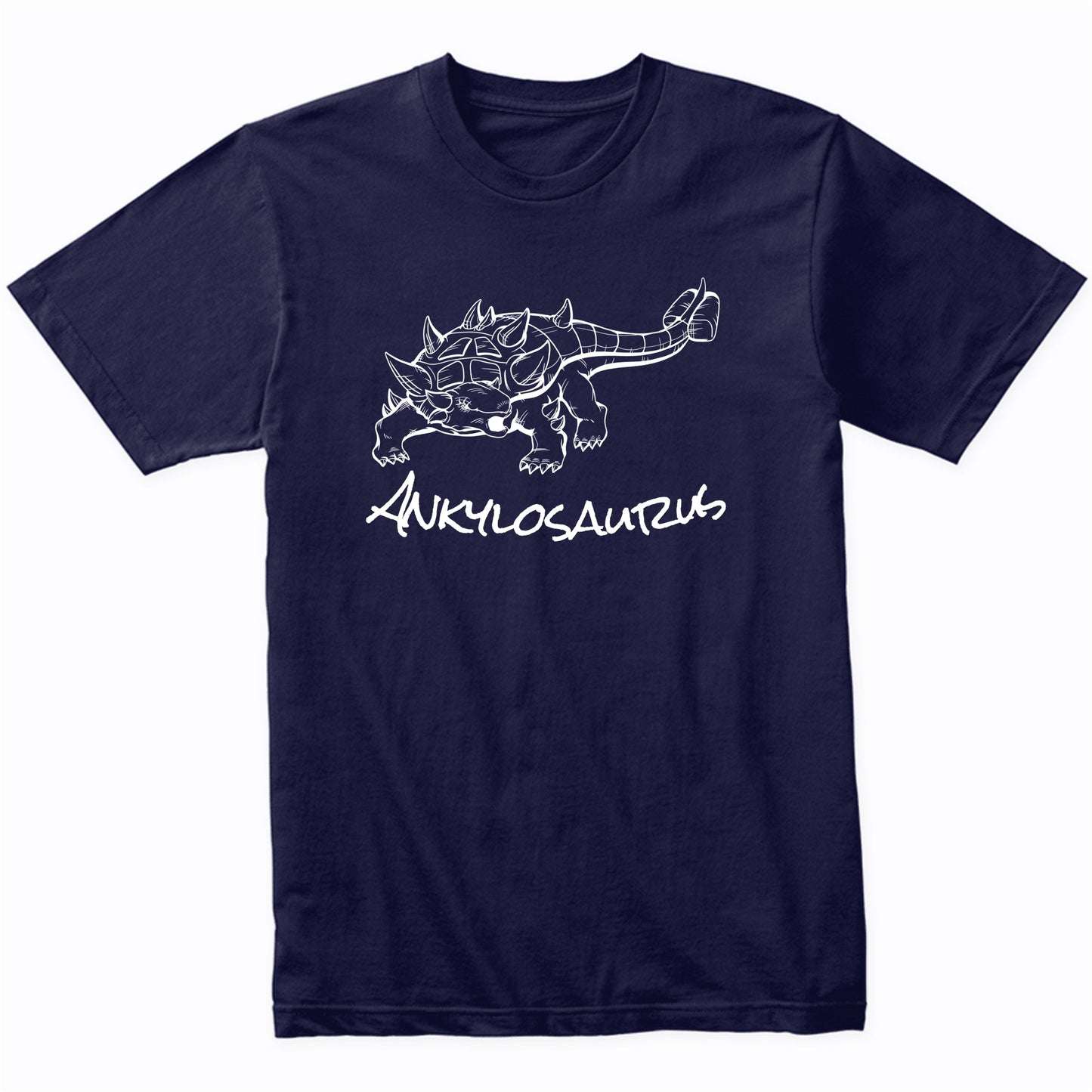 Ankylosaurus Sketch Cool Prehistoric Animal Dinosaur T-Shirt