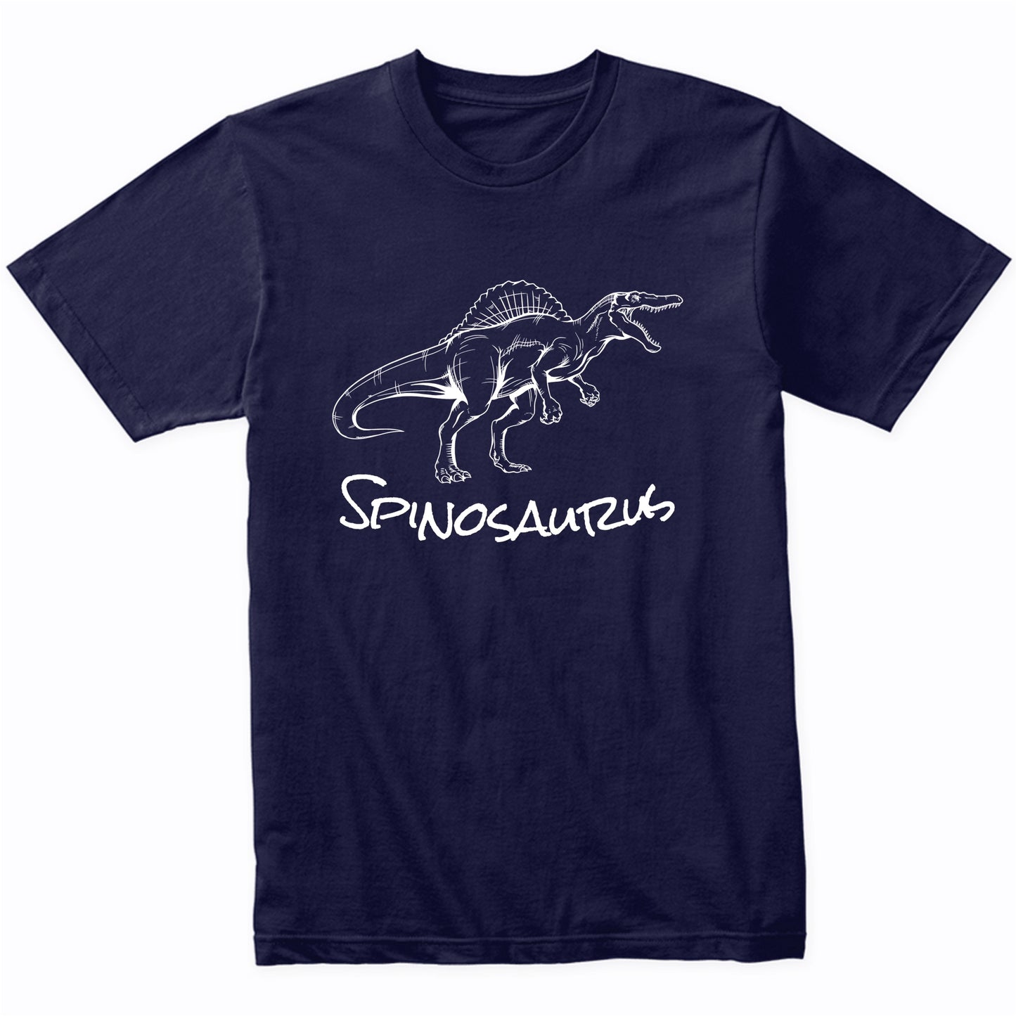 Spinosaurus Sketch Cool Prehistoric Animal Dinosaur T-Shirt