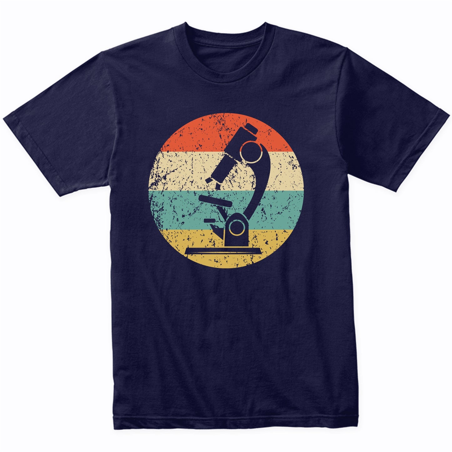 Biology Science Microscope Retro Scientist Biologist T-Shirt