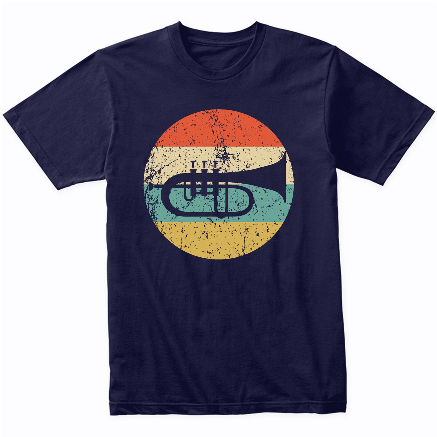 Flugelhorn Trumpet Retro Music Musician Musical Instrument T-Shirt