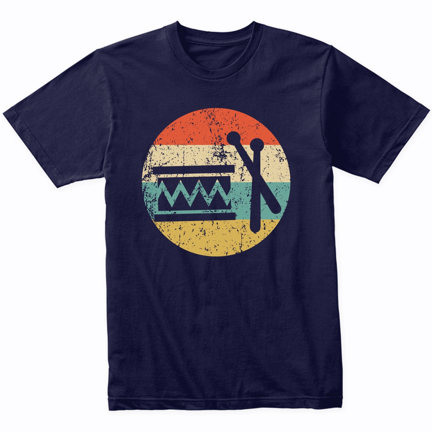 Marching Band Drum Retro Music Musician Musical Instrument T-Shirt