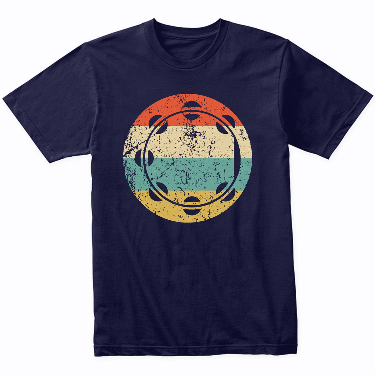 Tambourine Retro Music Musician Musical Instrument T-Shirt