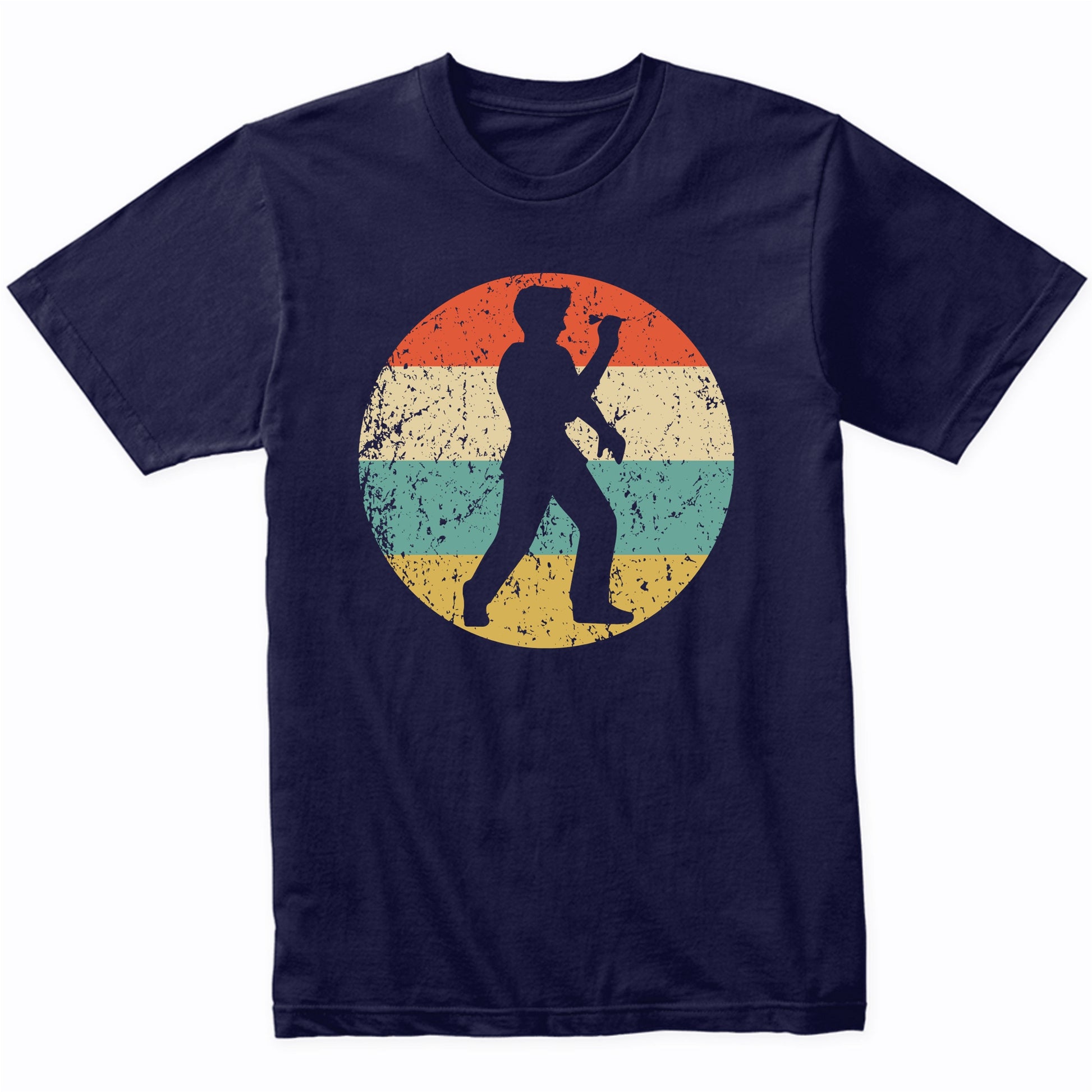 Darts Player Silhouette Retro Darts T-Shirt