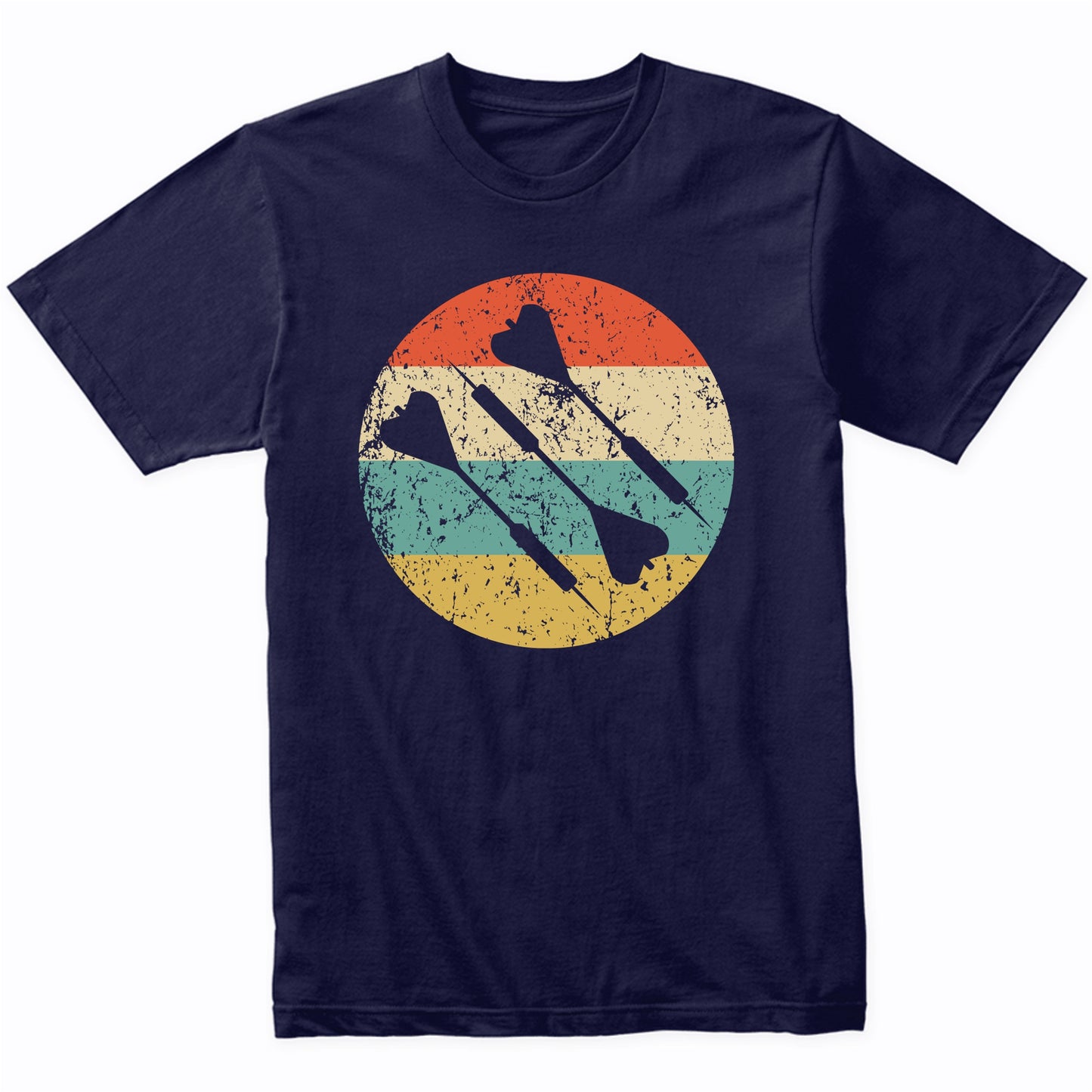 Three Darts Silhouette Retro Darts T-Shirt