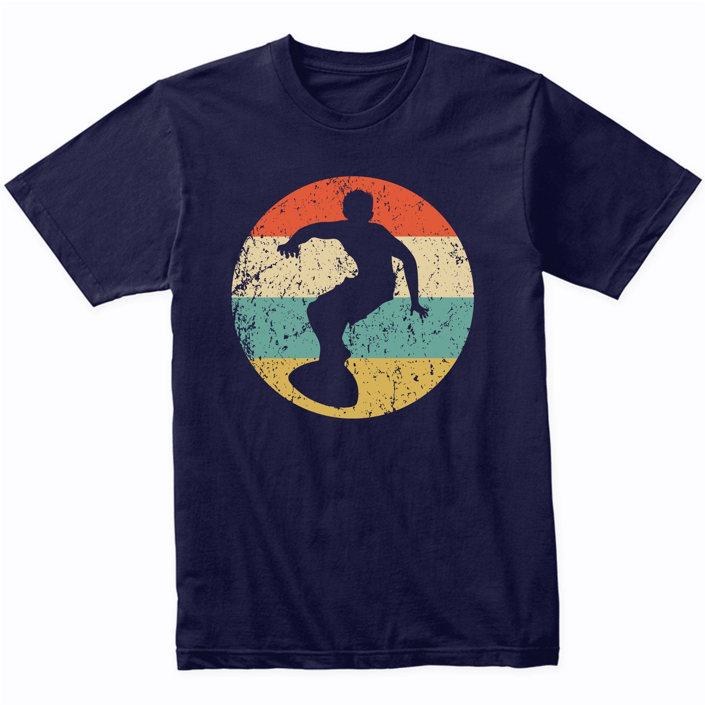 Surfer Silhouette Retro Surfing T-Shirt