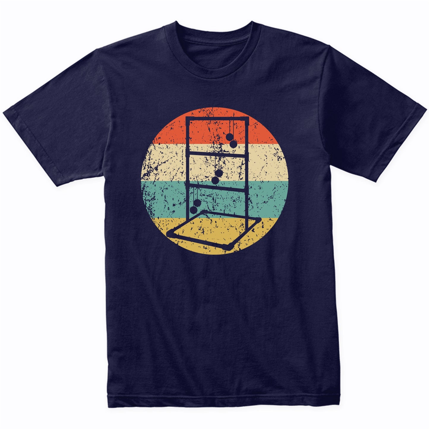 Ladder Toss Silhouette Retro Ladder Ball T-Shirt