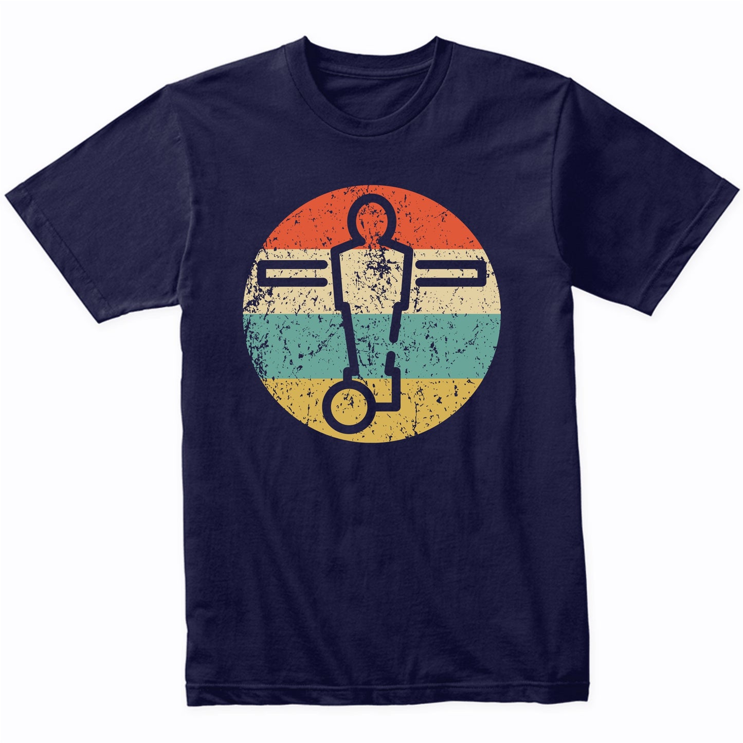 Foosball Man Icon Retro Foosball Player T-Shirt