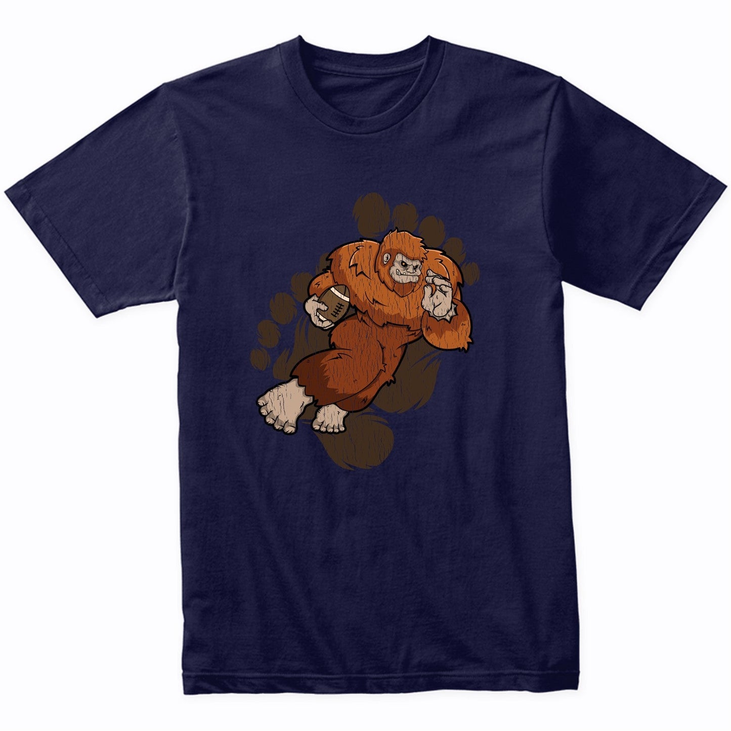 Bigfoot Football Shirt - Sasquatch Running Back T-Shirt