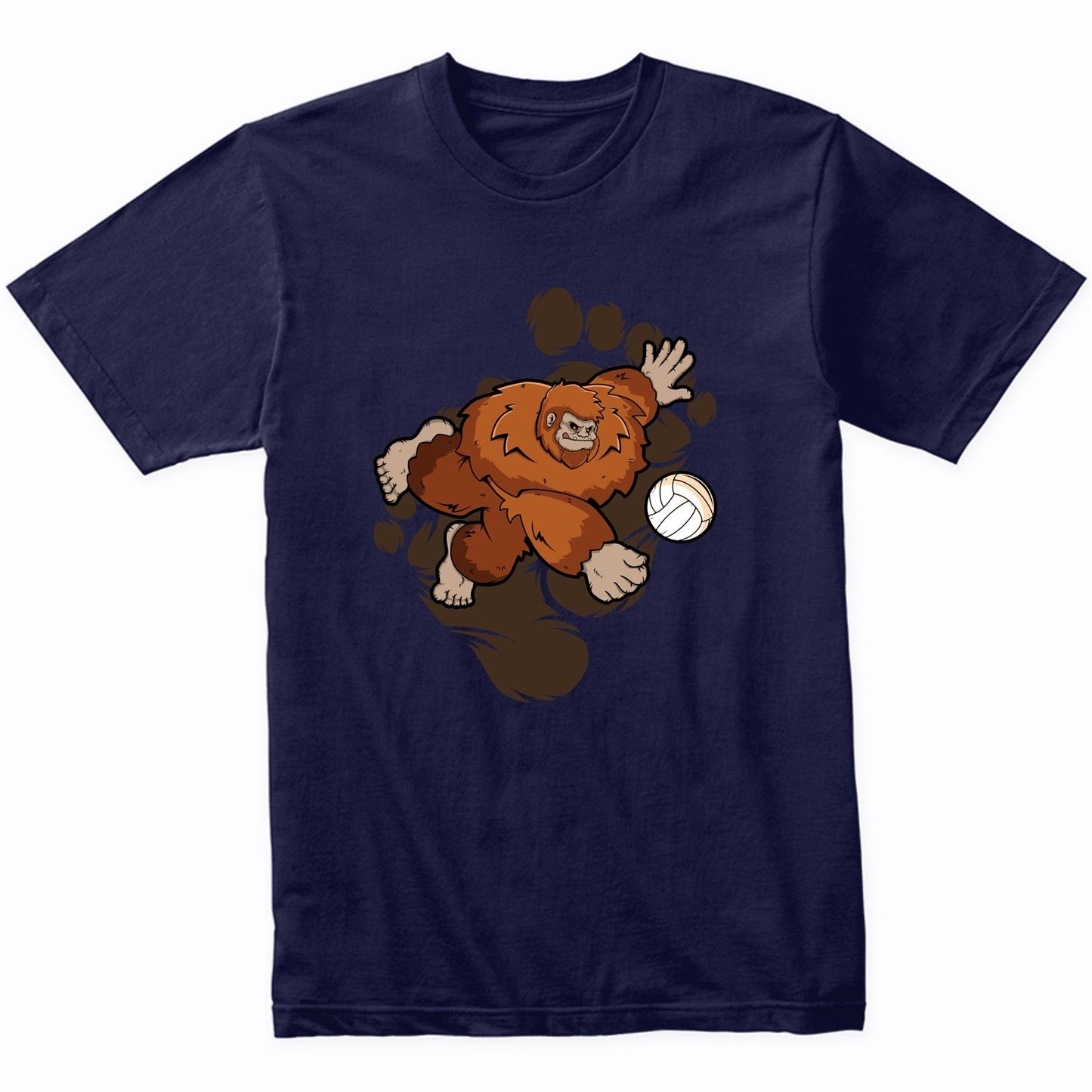 Bigfoot Volleyball Shirt - Sasquatch Volleyball Dig T-Shirt