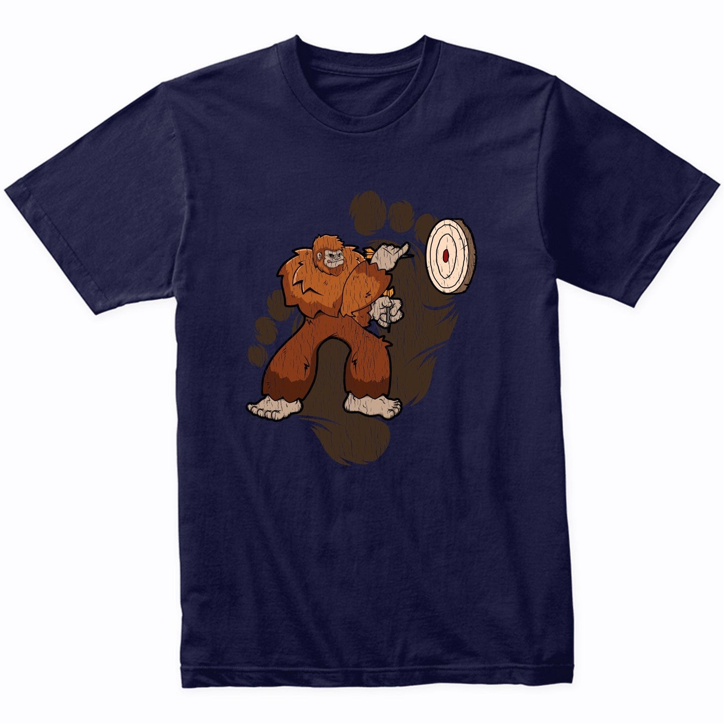Bigfoot Darts Shirt - Sasquatch Playing Darts T-Shirt