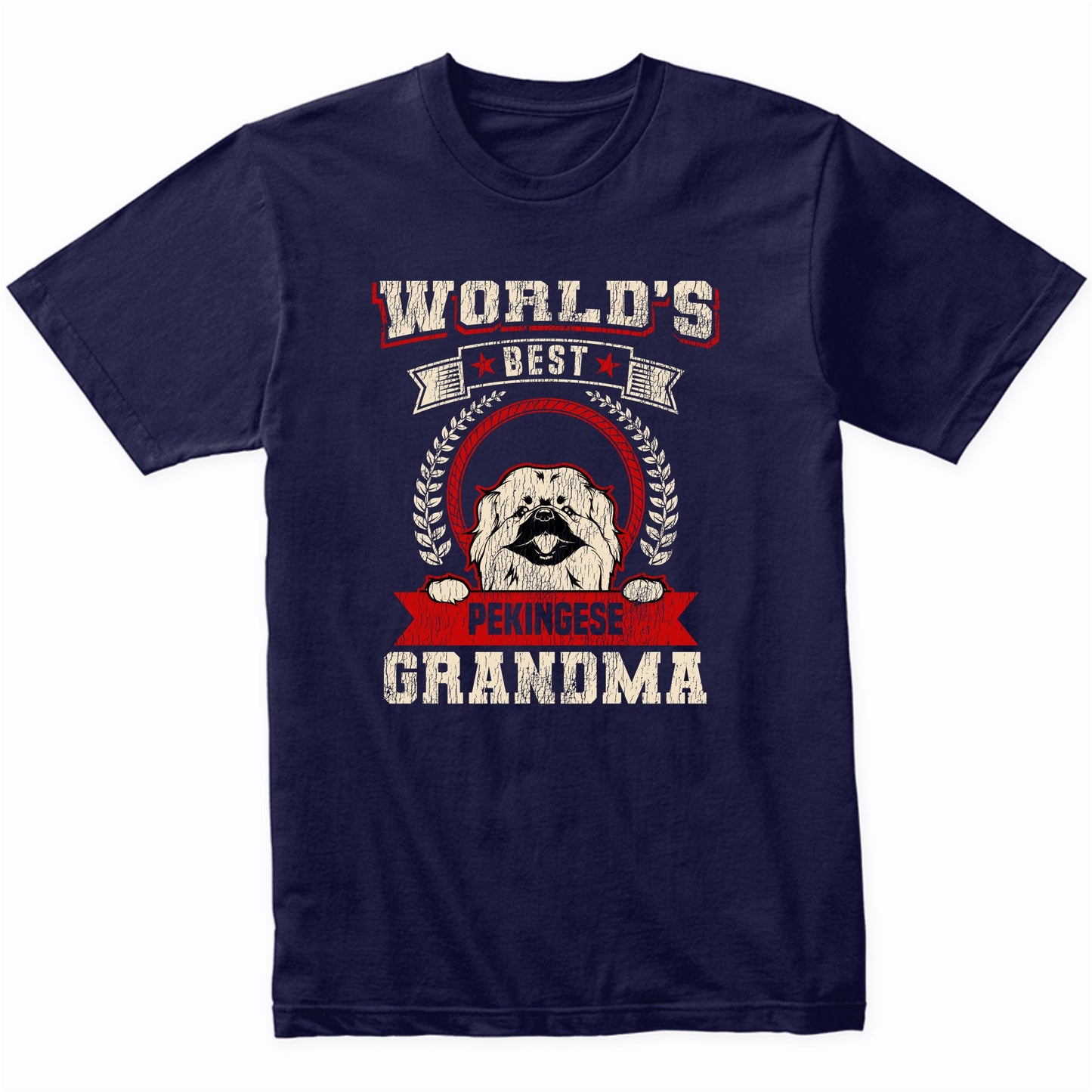 World's Best Pekingese Grandma Dog Breed T-Shirt