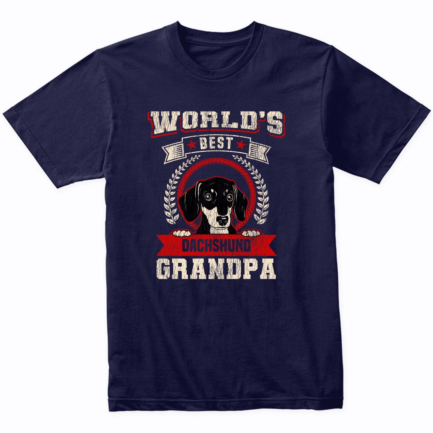 World's Best Dachshund Grandpa Dog Breed T-Shirt