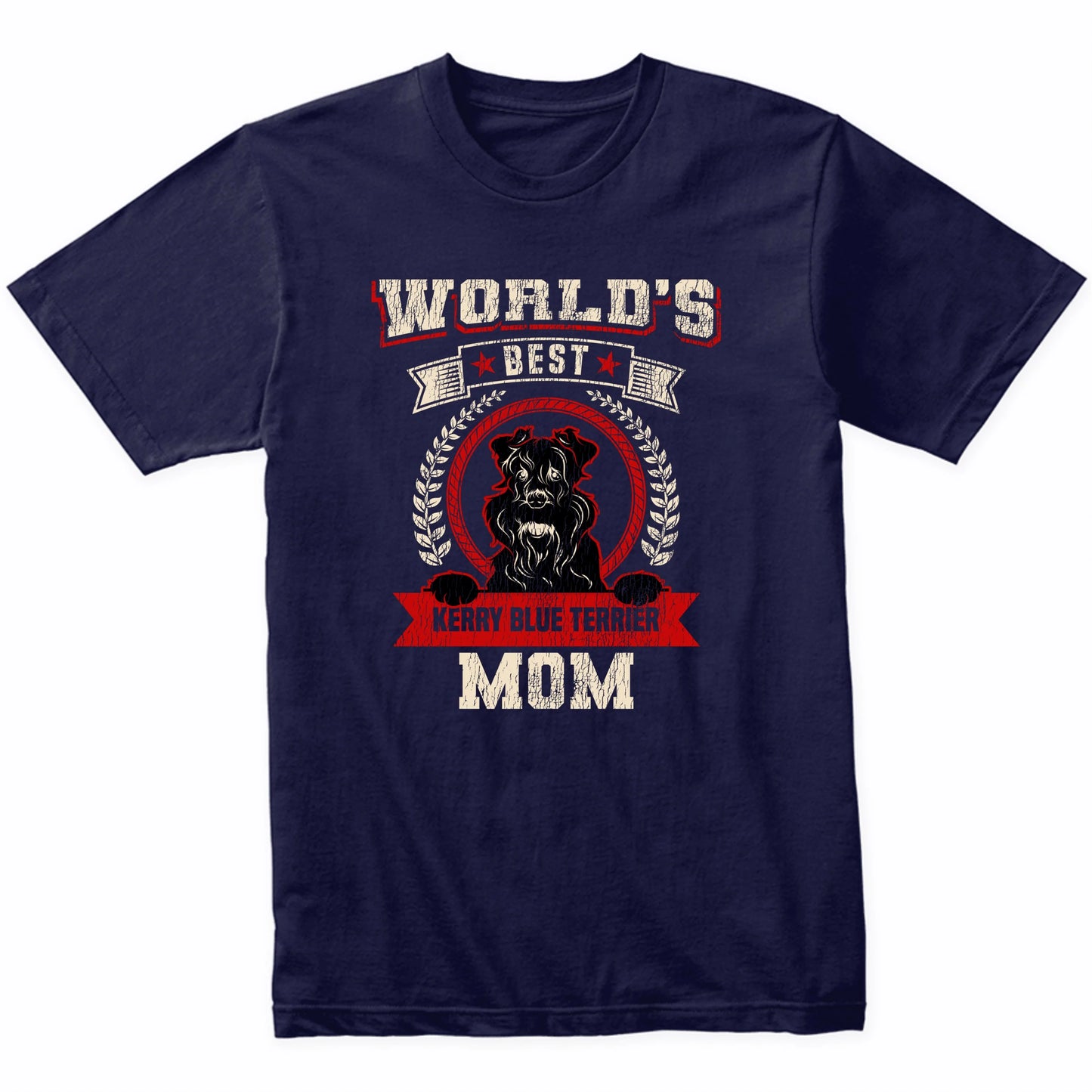 World's Best Kerry Blue Terrier Mom Dog Breed T-Shirt