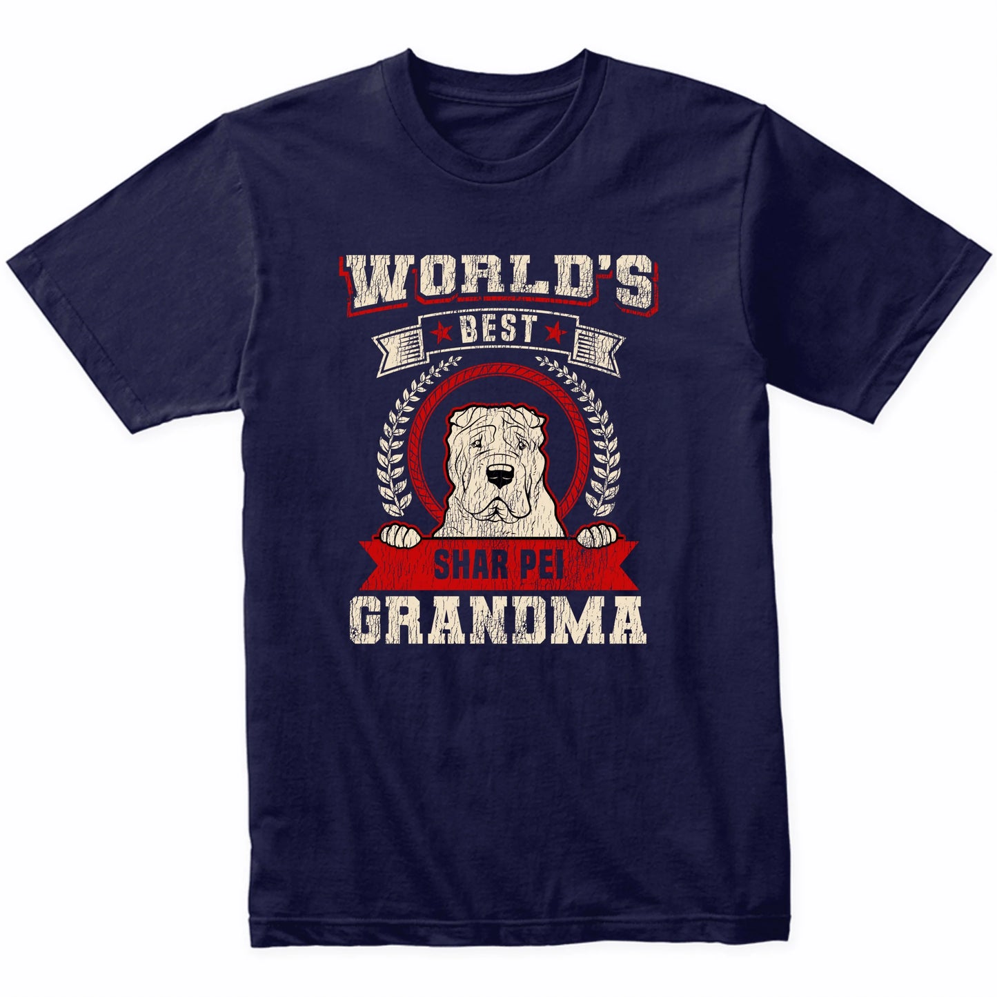 World's Best Shar Pei Grandma Dog Breed T-Shirt