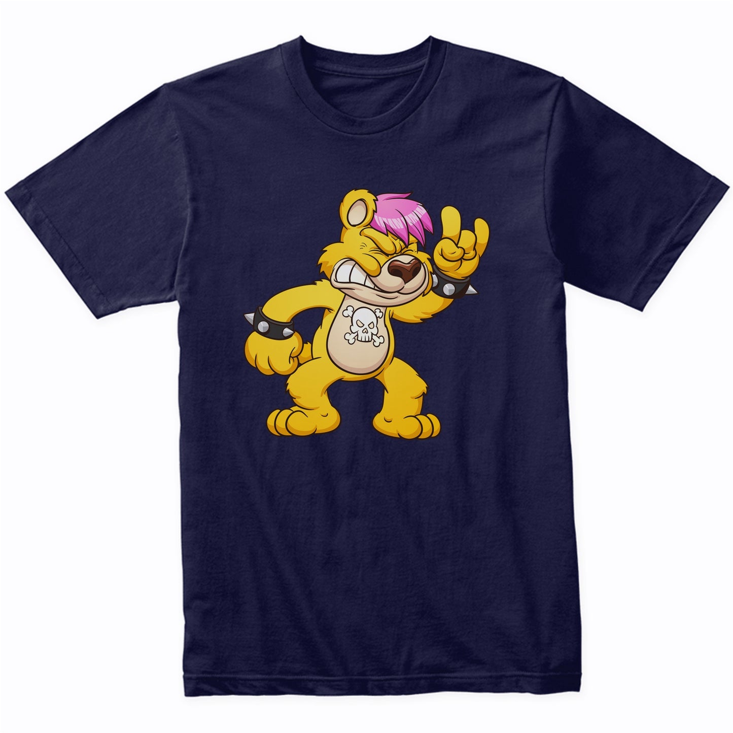 Punk Rock Music Teddy Bear Rocker Bear T-Shirt