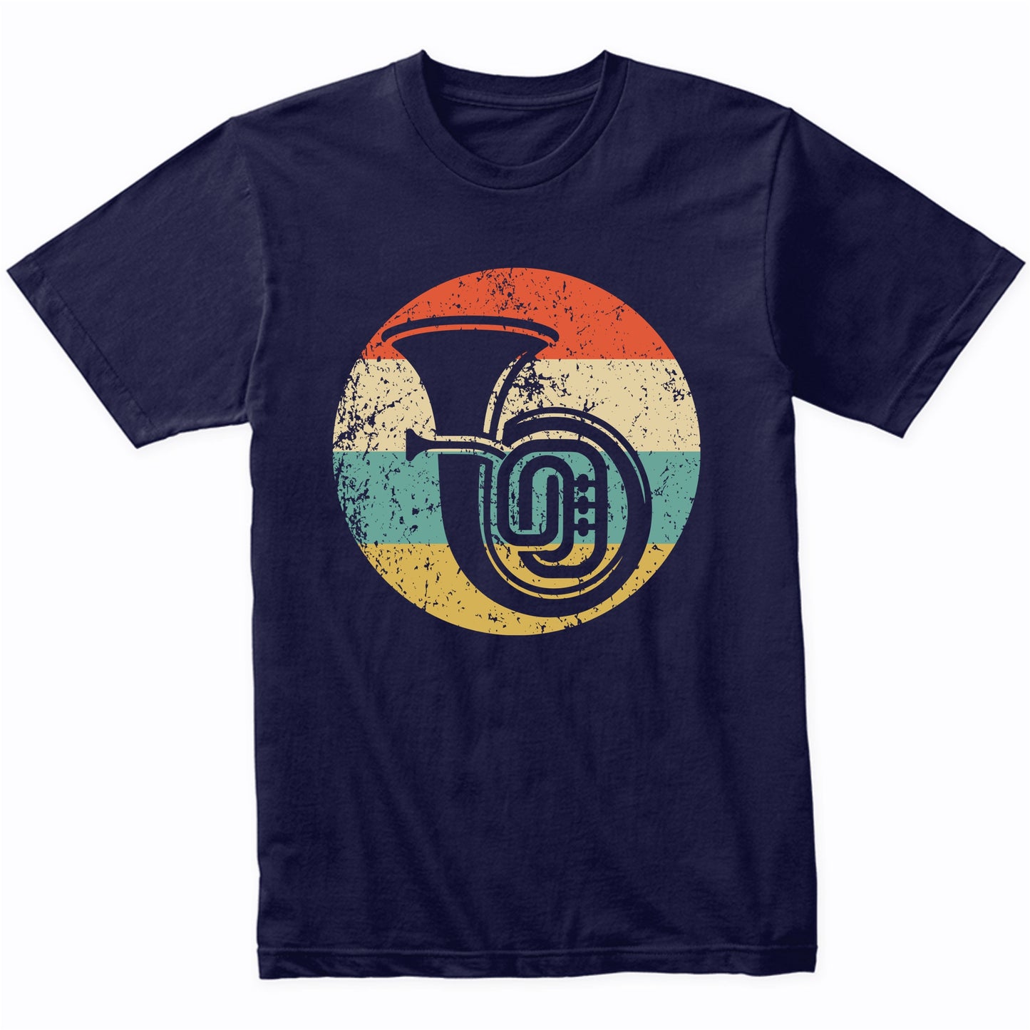 Retro Tuba Vintage Style Musician Musical Instrument T-Shirt