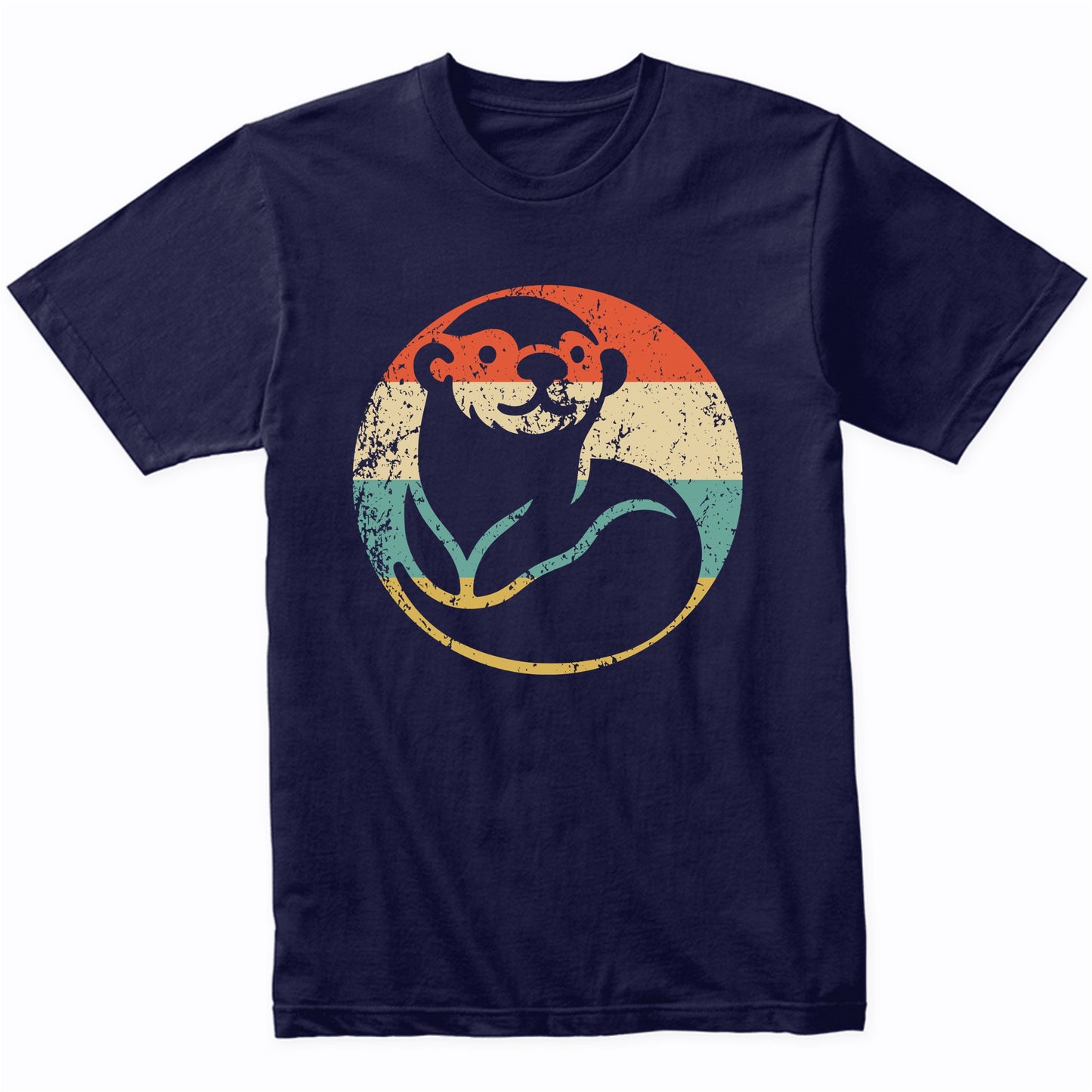 Retro Sea Otter Vintage Style Cute Animal T-Shirt