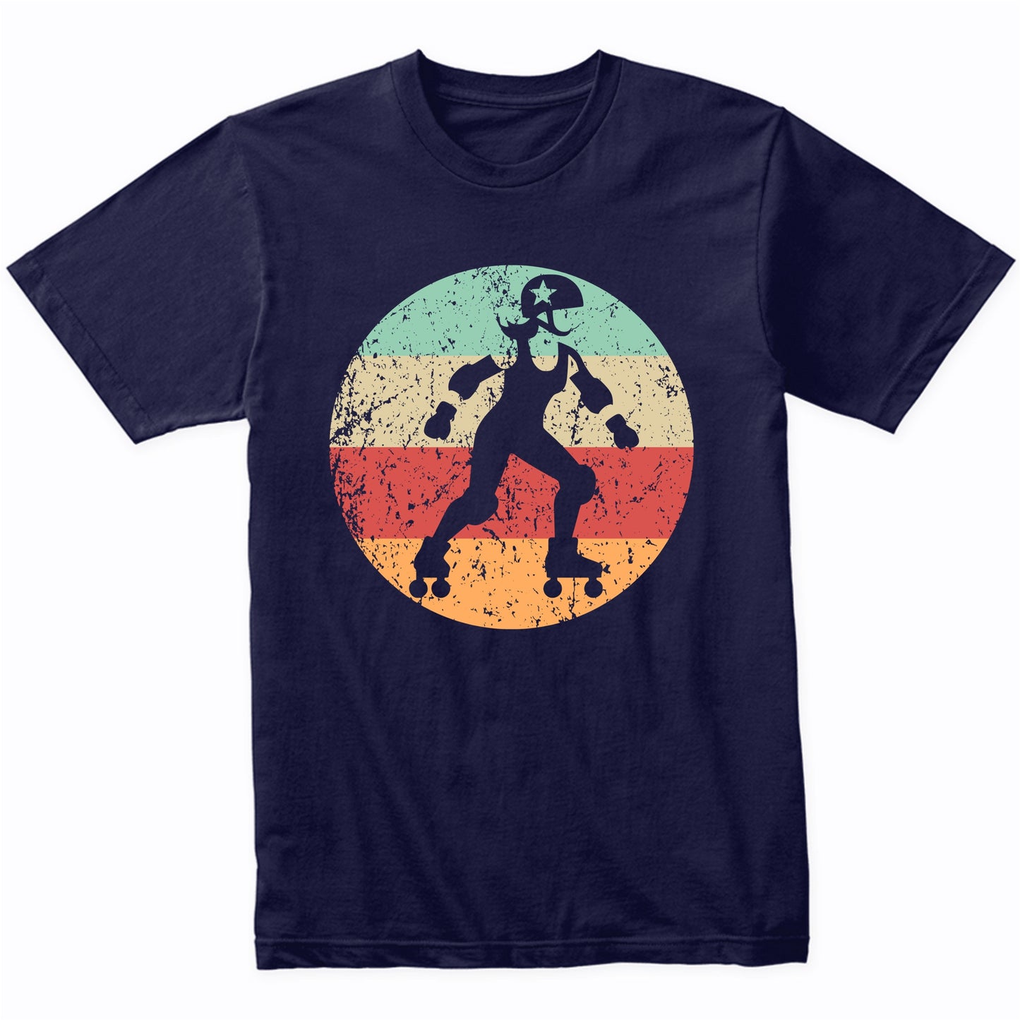 Retro Roller Derby Player Vintage Style Roller Derby T-Shirt