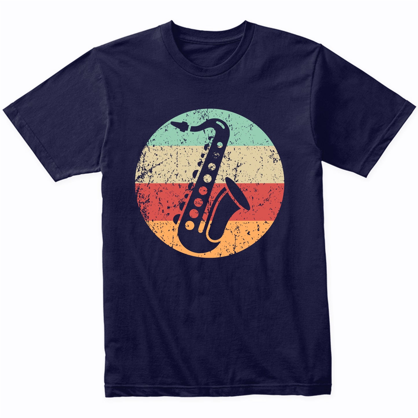 Retro Saxophone Vintage Style Musician Sax Player T-Shirt