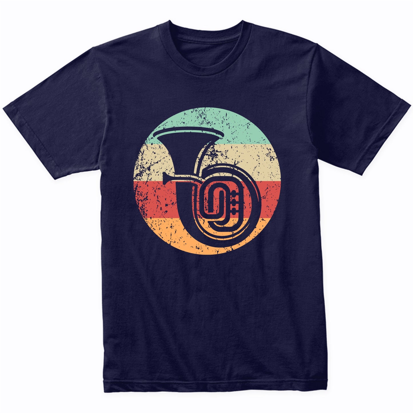 Retro Tuba Vintage Style Musician Musical Instrument T-Shirt